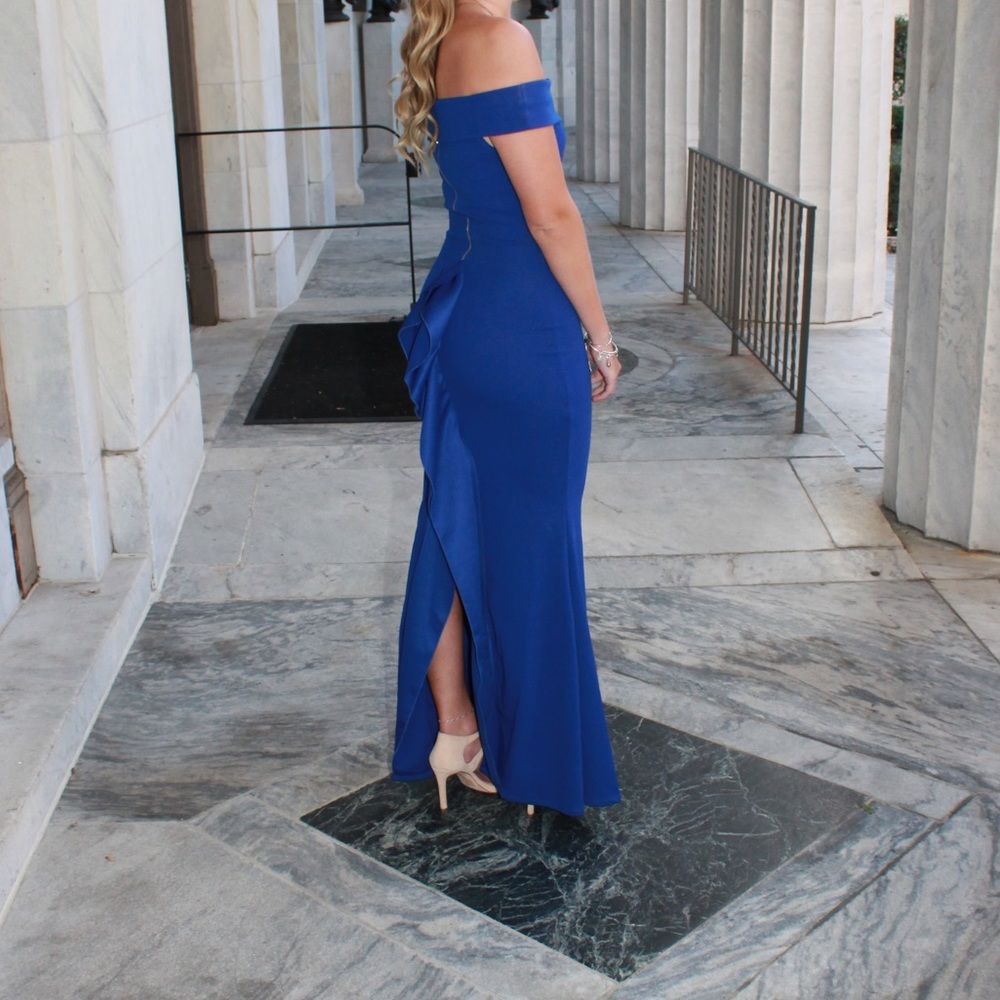 Royal blue prom dress